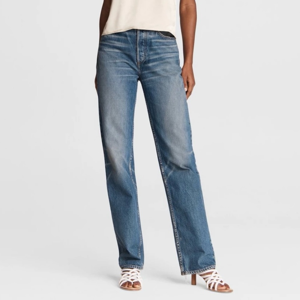 Rag & Bone Alex High Waisted Jeans - GYPSUM